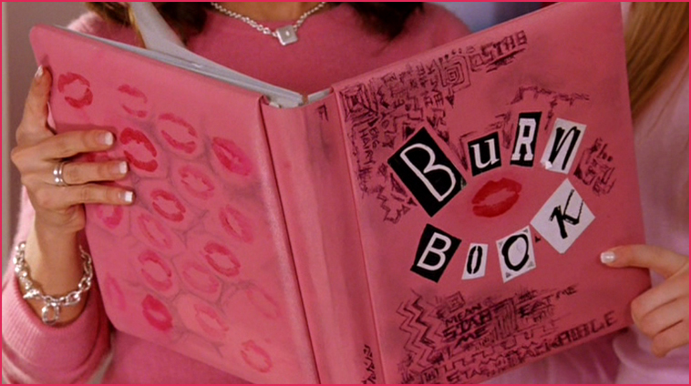 inside burn book mean girls