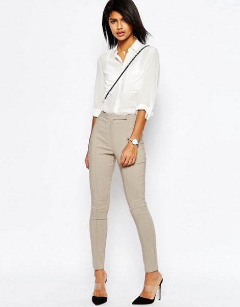 Cigarette pants corporate fashion